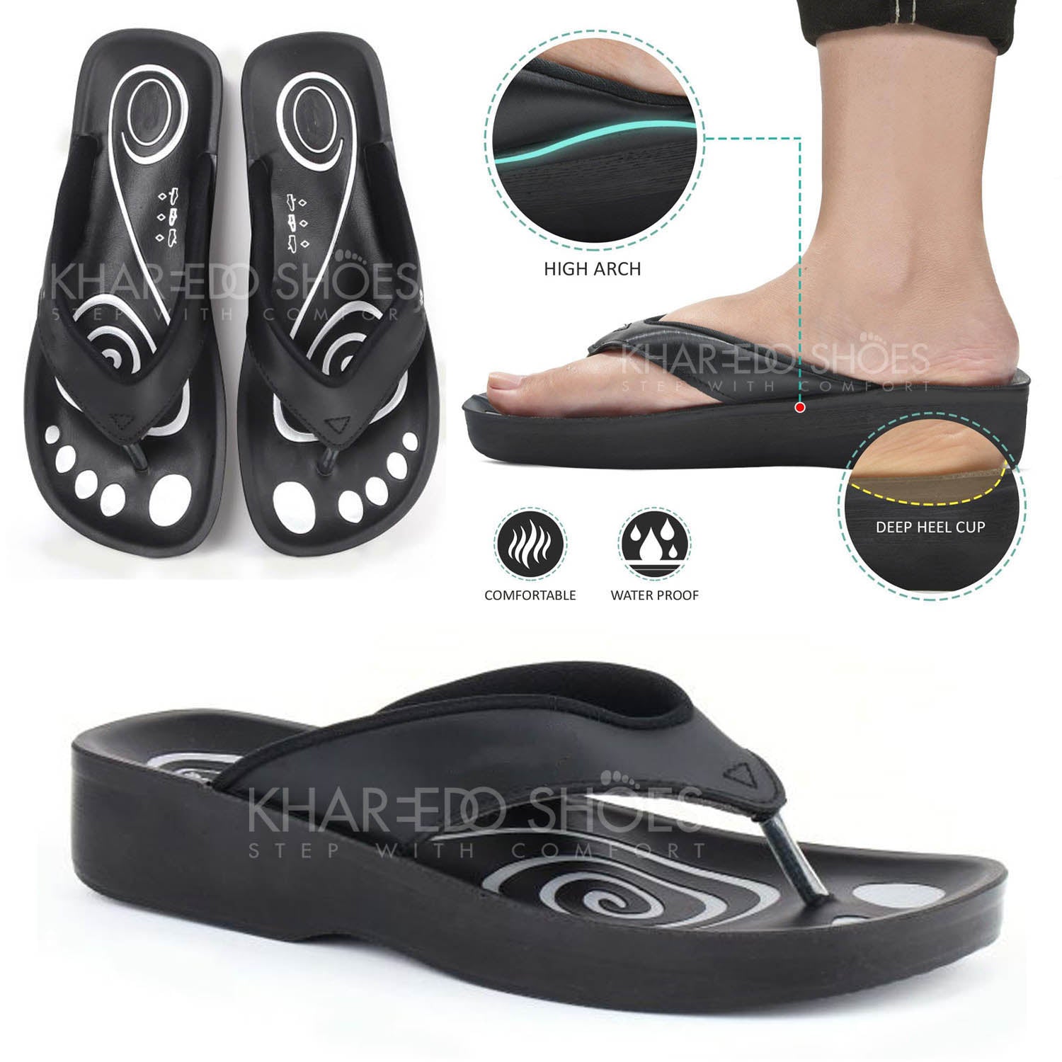 Orignal Aerosoft Made in Thailand Medicated Slipper for Women LA 0801