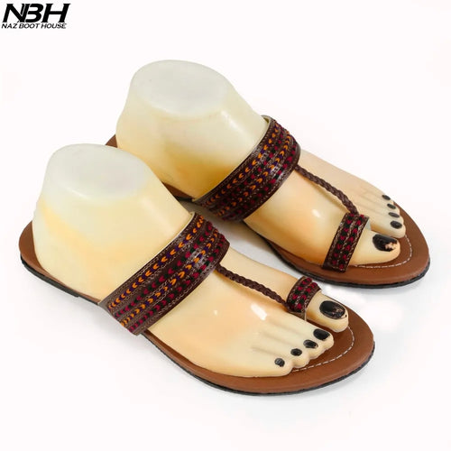 Slippers For Women | Ladies Chappal - Flat Kholapuri Slippers [KP01-MULTI]
