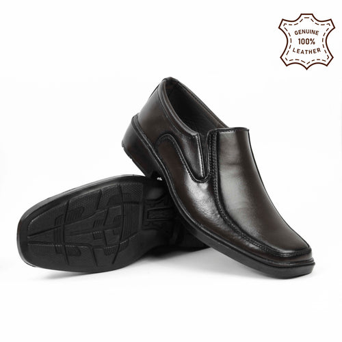 Buy Cow Leather Formal Shoes In 39/47 | Available In XL Sizes - [2048-39/47]