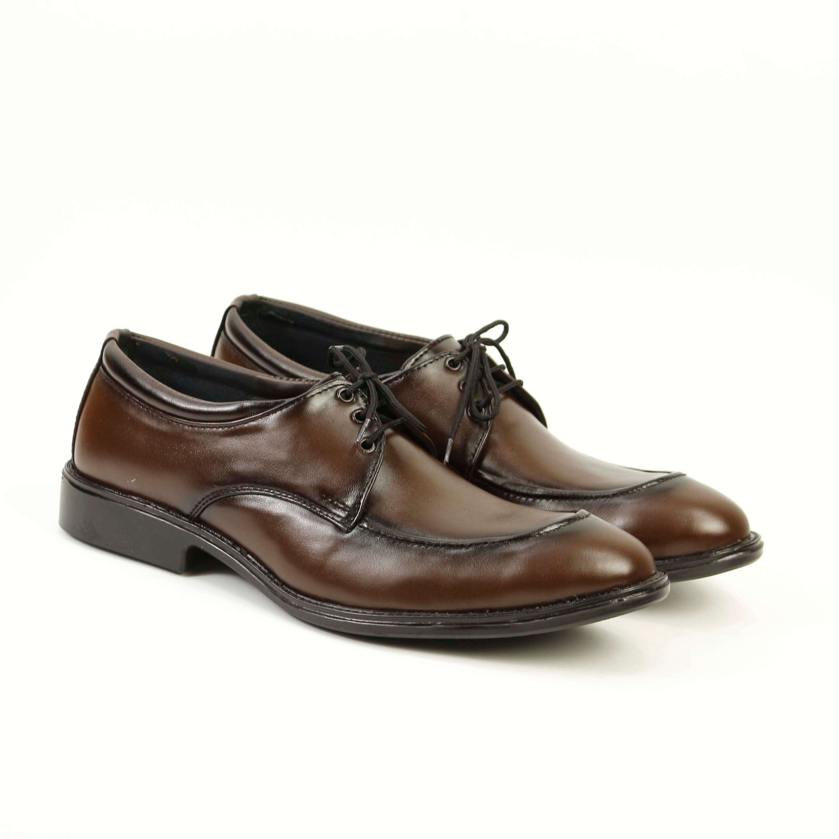 Buy Leather Upper Men's Formal Lace-Up Shoes - Oxfard Shape in Rubber Sole