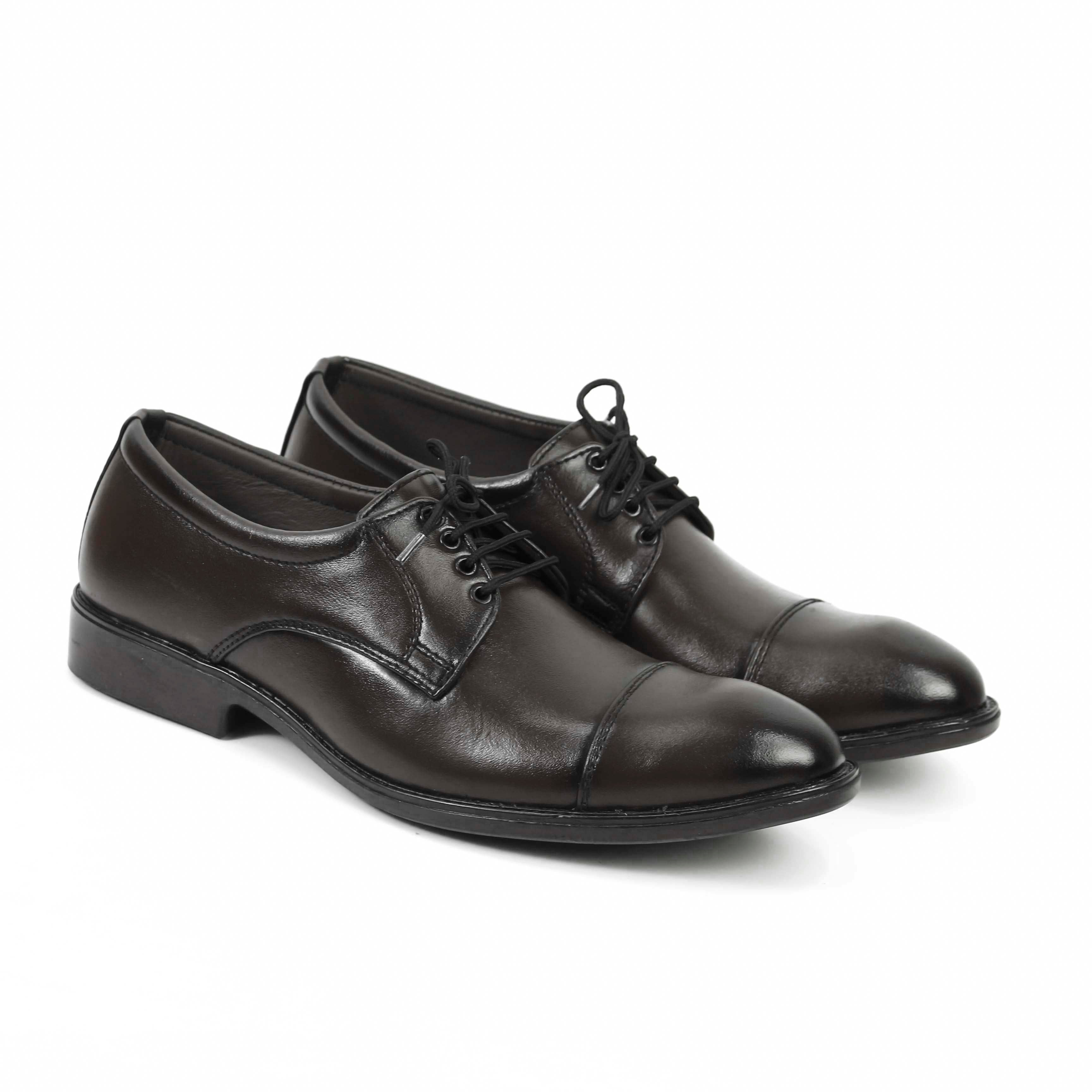 Buy Leather Upper Men's Formal Lace-Up Shoes - Oxfard Shape in Rubber Sole