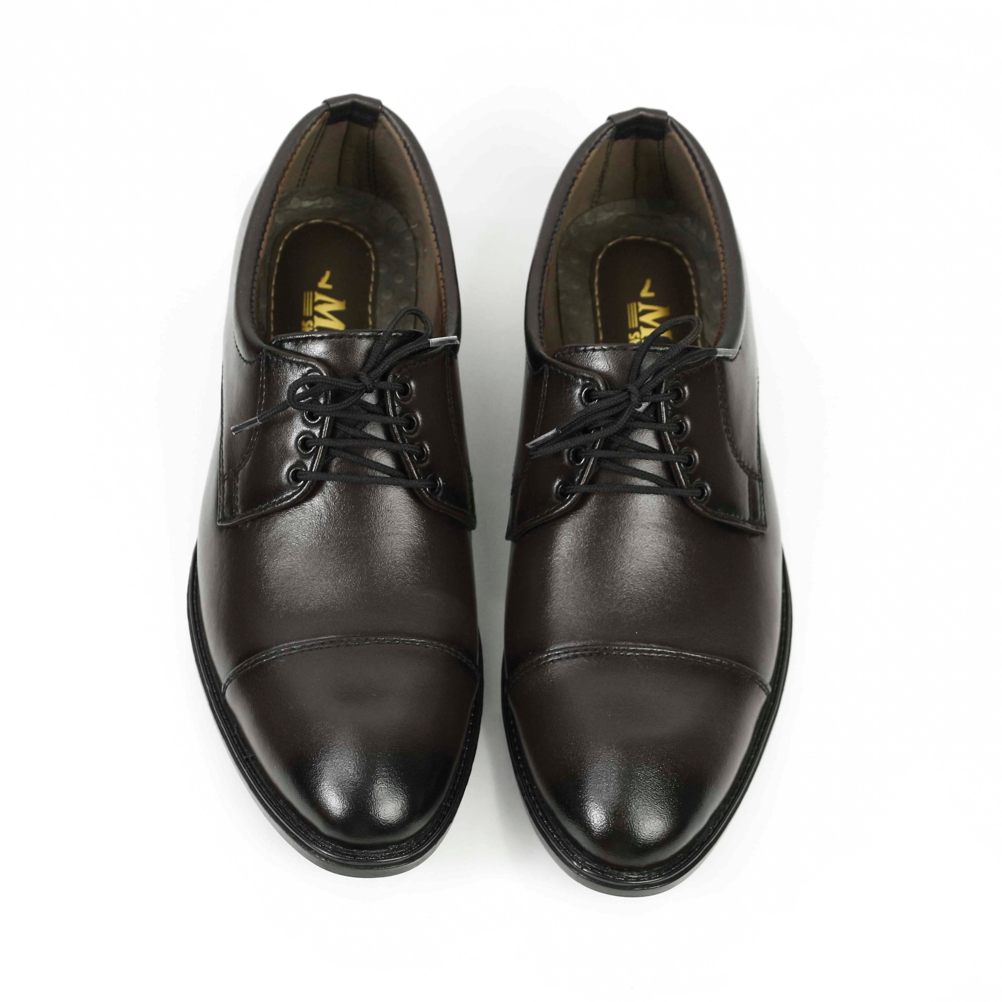 Buy Leather Upper Men's Formal Lace-Up Shoes - Oxfard Shape in Rubber Sole