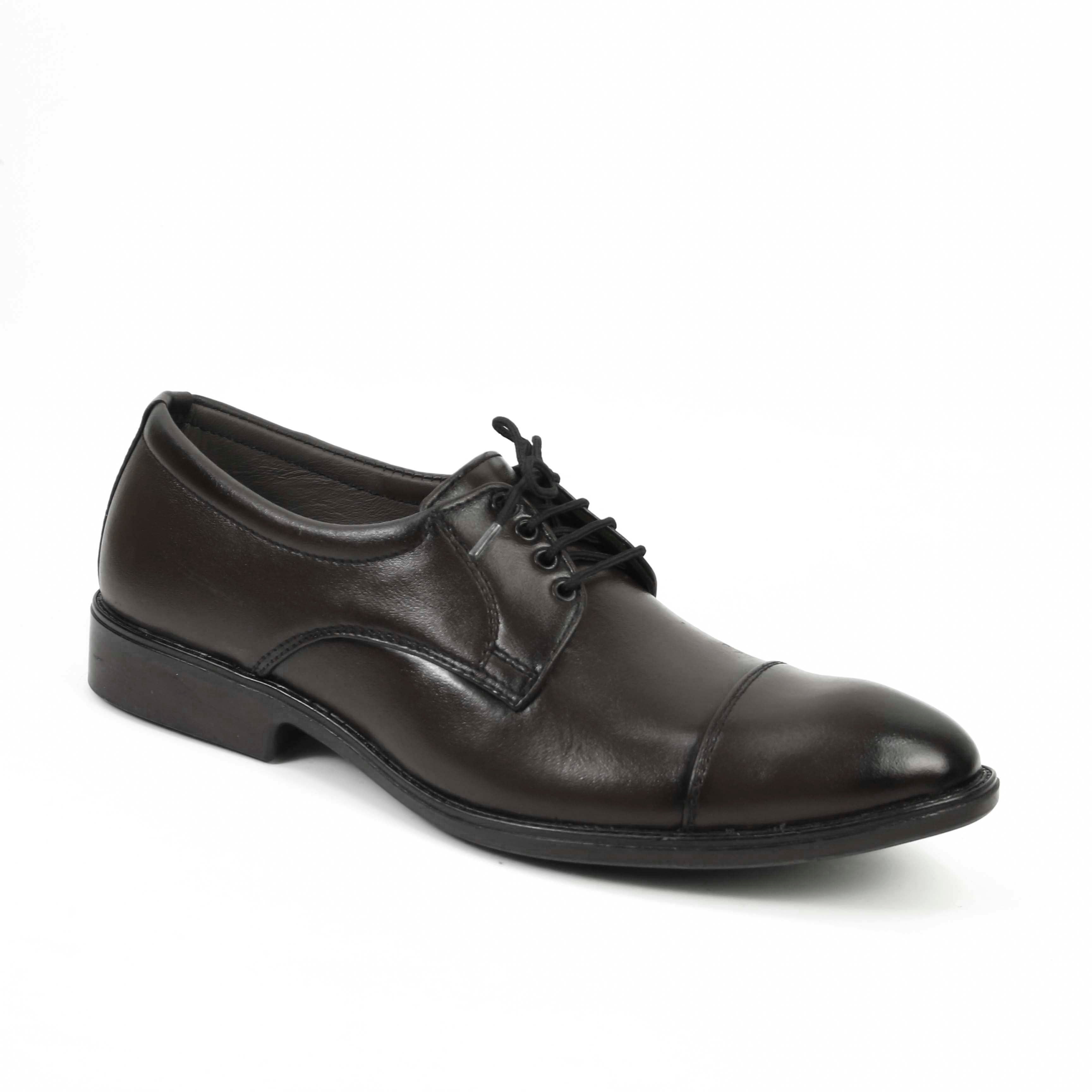 Buy Leather Upper Men's Formal Lace-Up Shoes - Oxfard Shape in Rubber Sole