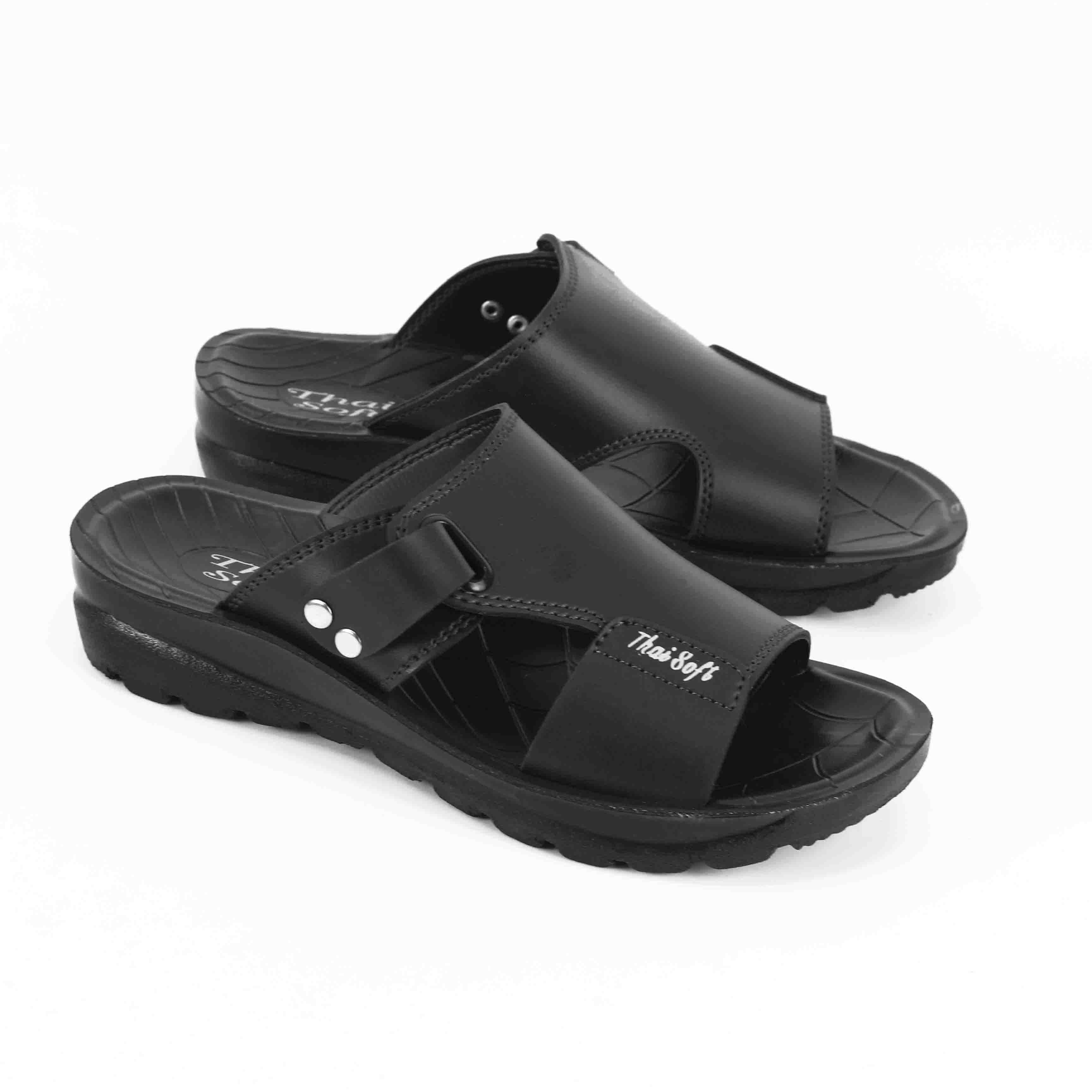 Mens Adjustable Velcro Strap Slippers Non Slip Chappal For Boys