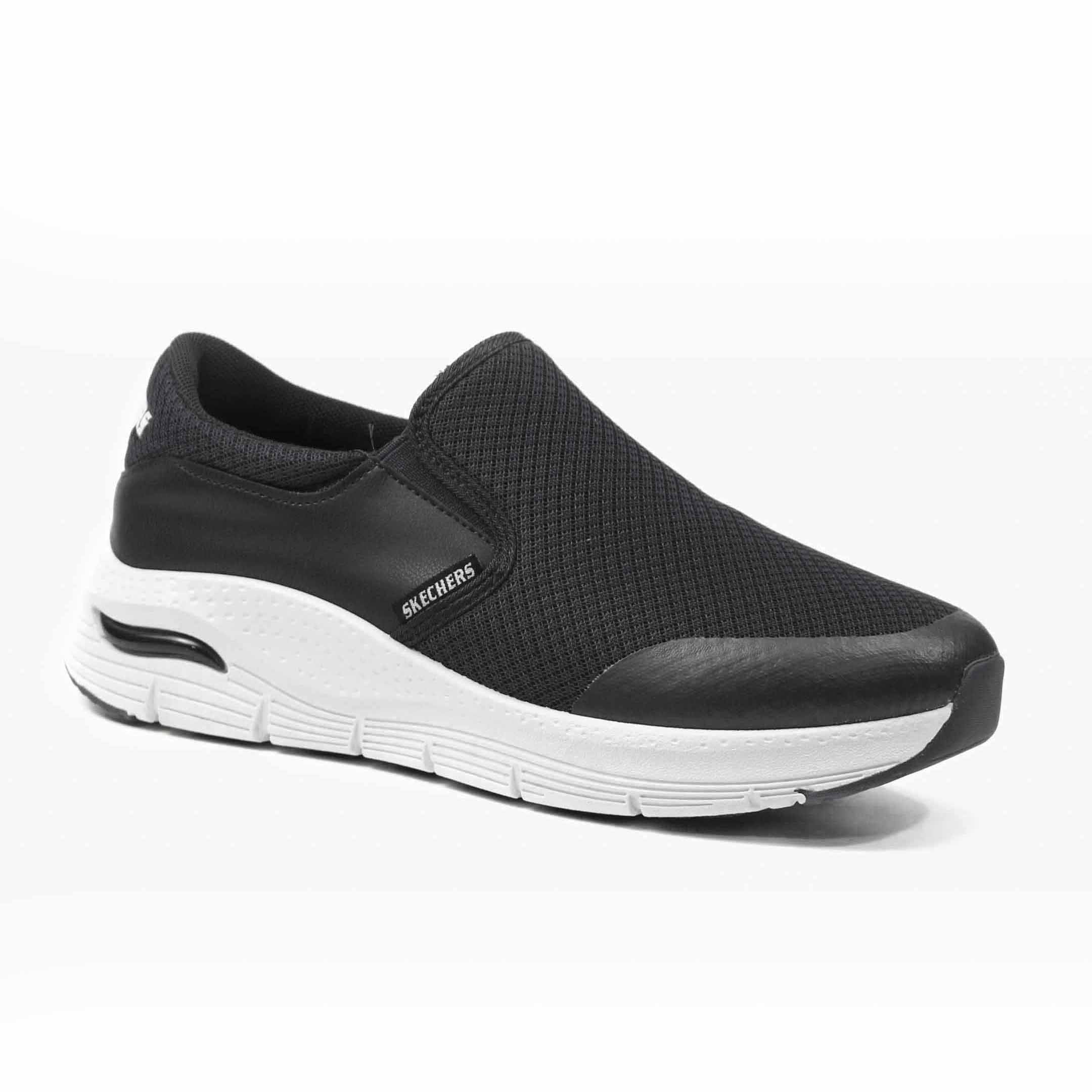 مردوں کے لیے ComfortFit Slip-on Sneakers - واٹر پروف، پائیدار، روزانہ پہننے والے جوتے (Skechers سے متاثر، سیاہ، نیلے، گرے میں دستیاب)