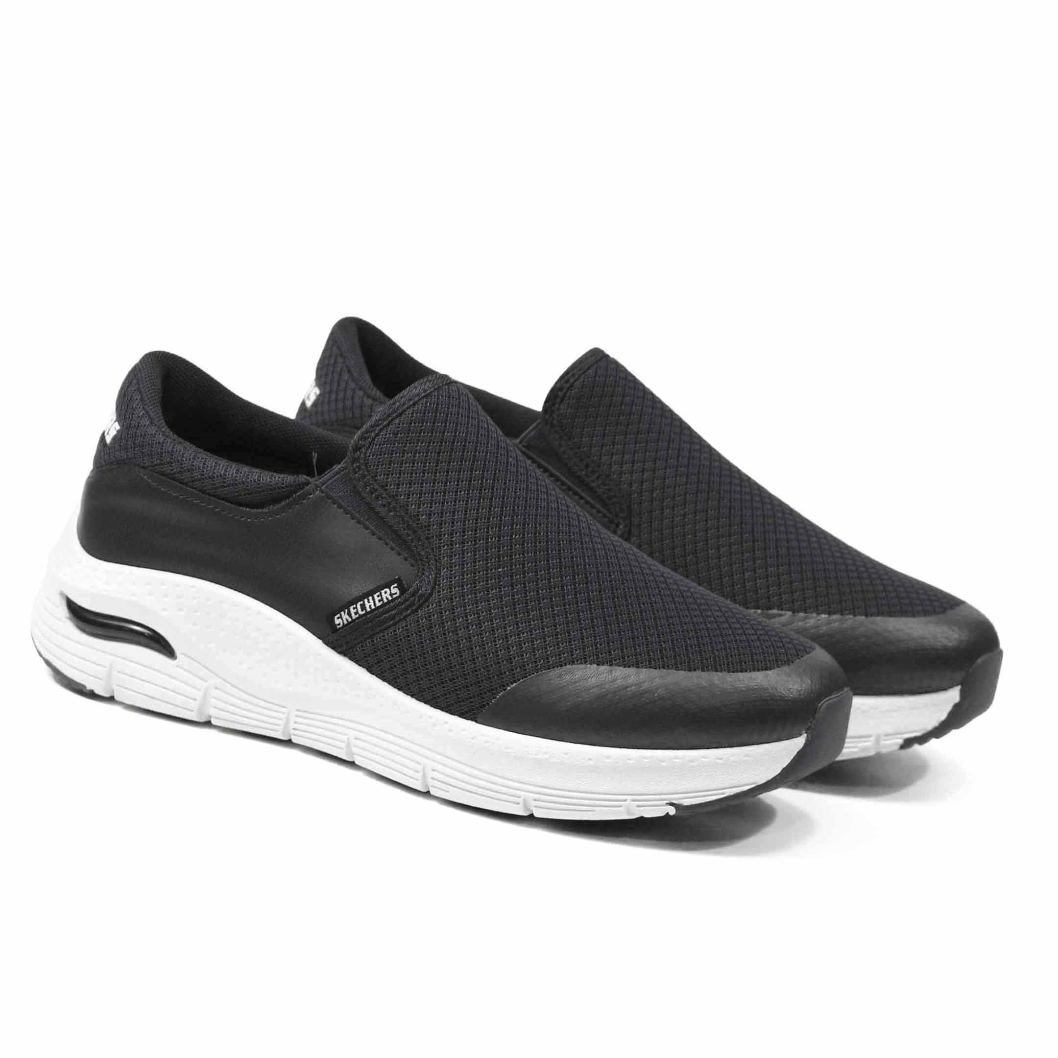 مردوں کے لیے ComfortFit Slip-on Sneakers - واٹر پروف، پائیدار، روزانہ پہننے والے جوتے (Skechers سے متاثر، سیاہ، نیلے، گرے میں دستیاب)