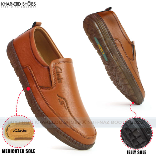 Buy Medicated Jel Sole Semi Formal Shoes | Casual Mocassions For Men - [1087-39/44]