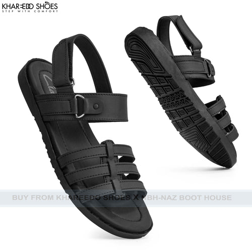 Leather Toe Slippers For Men | Men's Comfortable Slippers - [803-40/45]