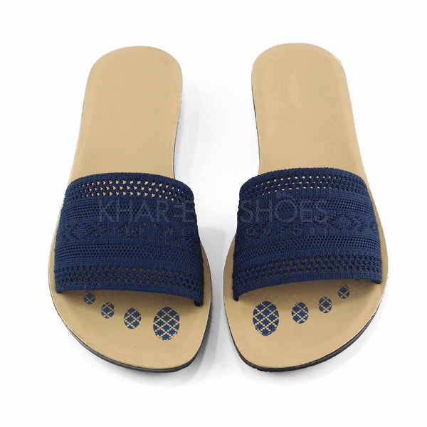 Slippers For Women | Fabric Upper And Non-Slip Slides For Ladies - [1943-36/41]