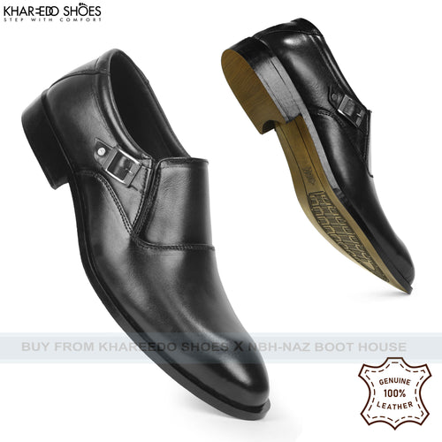 XL Sizes [45-47] - Cow Leather Pointed Formal Shoes | Oxford Style -[2854-45/47]