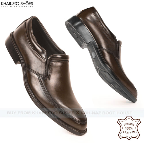 Slip-In Cow Leather Formal Shoes For Men | Oxford Shoes - [2876-39/44]