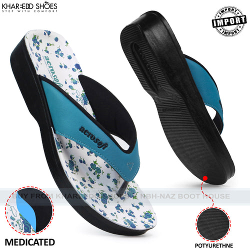 Aerosoft 0853 Thailand Made Slippers For Women | V-Strap Medicated Slippers [0853-Aerosoft]