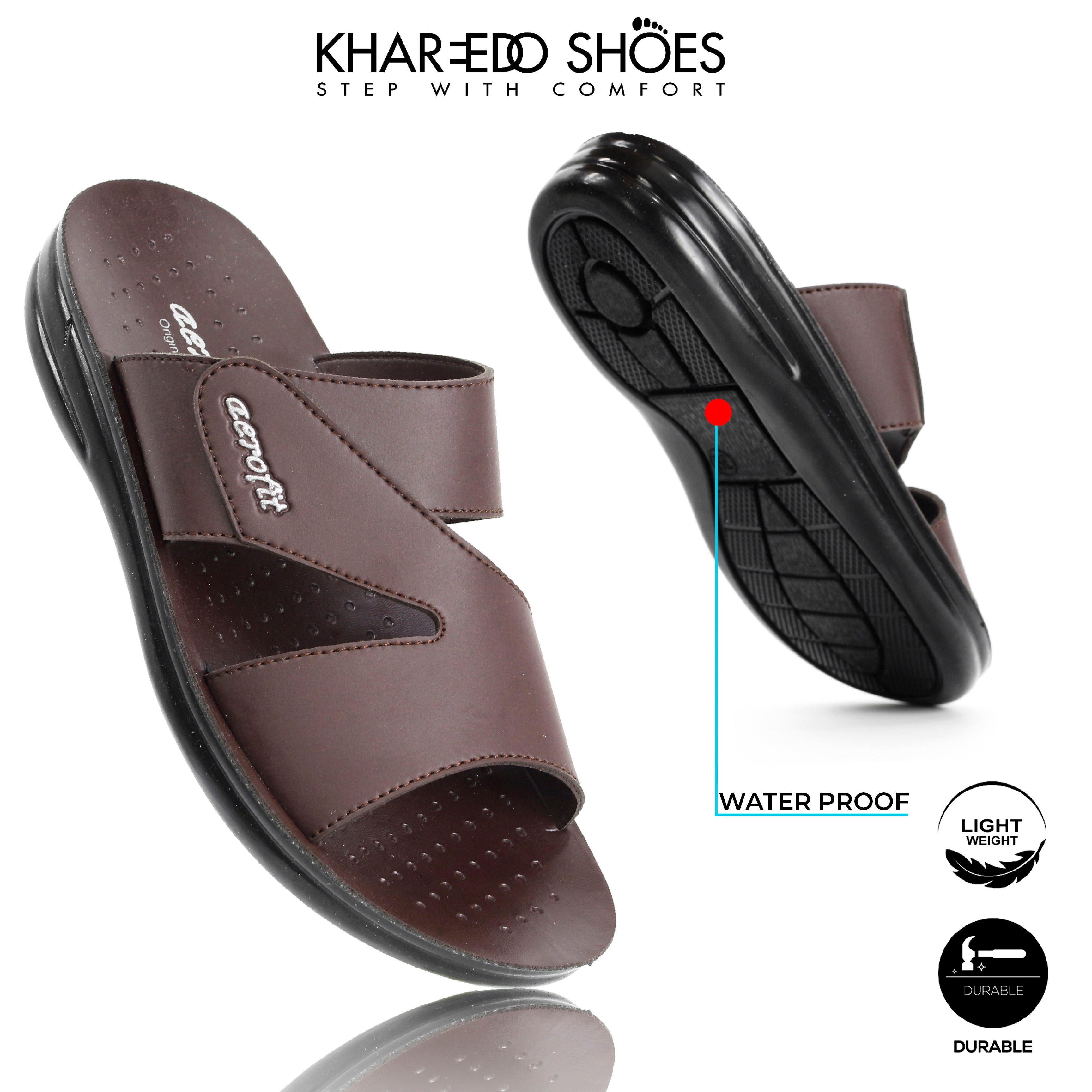 Mens Slippers Non Slip Cross Strap Comfortable Chappal For Boys