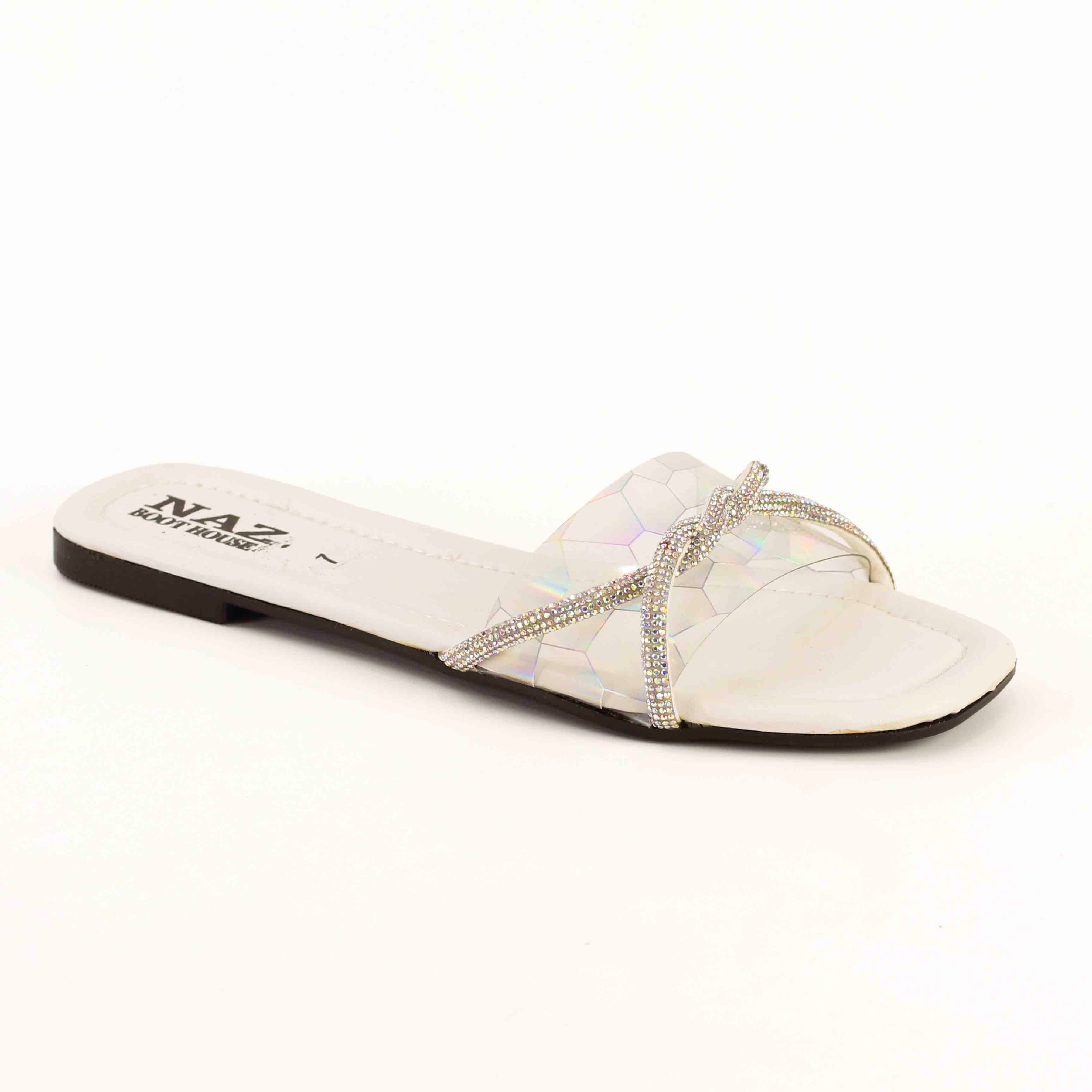 Women's Transparent Dimondized Slides | Slippers For Men - Girl's Non-Slip Sandals