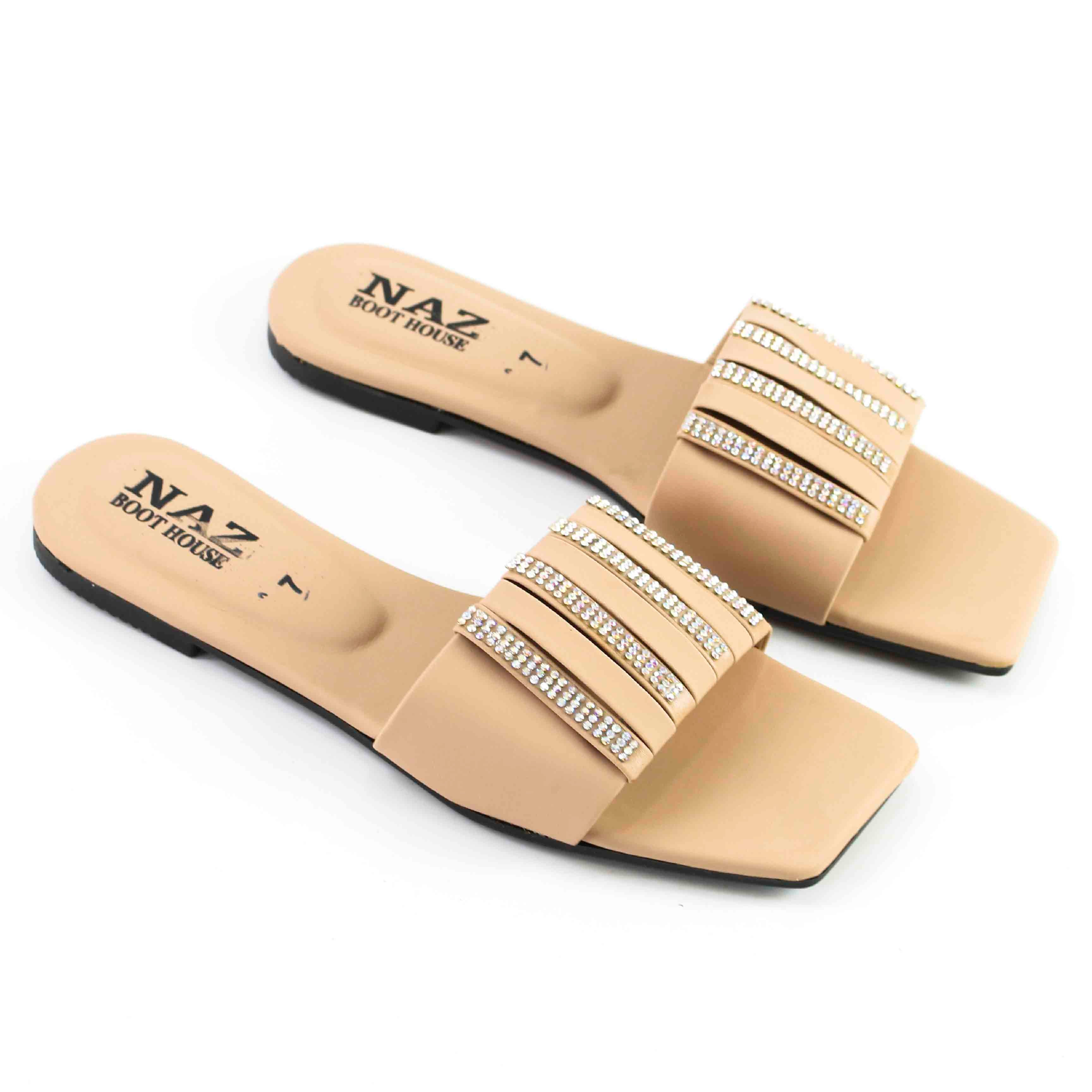 Slippers For Women  | Square-Toe Slippers For Girls - Women's Non-Slip Slides