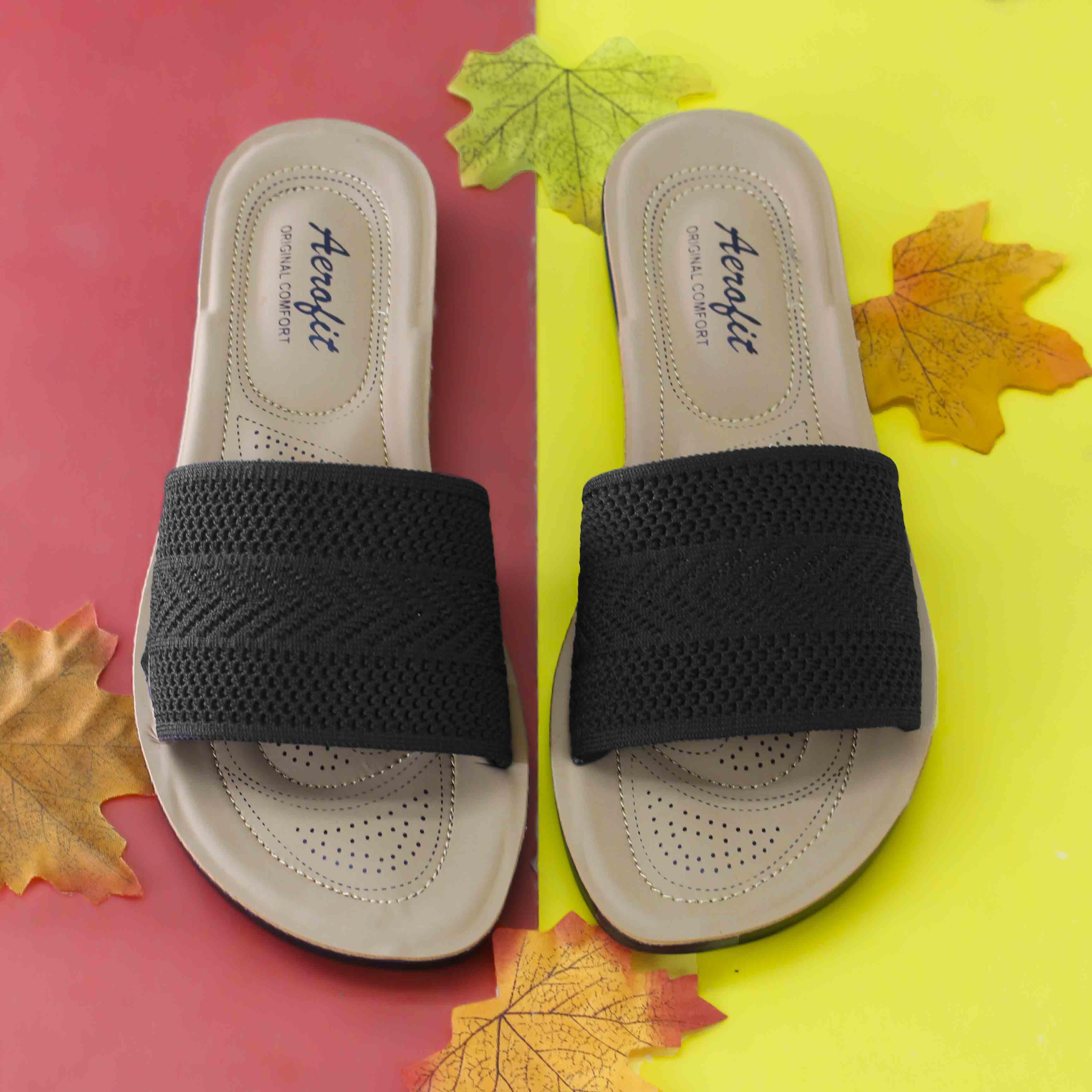 Slippers For Women | Fabric Upper And Non-Slip Slides For Ladies - Flip Flops For Girls