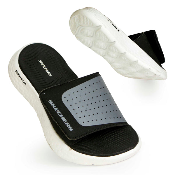Men's Medicated Skecher Slides | Adjustable Straps Summer Flip Flops | Casual Slippers for Men