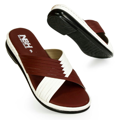 Dual Color Stylish Slippers For Women | Soft Sole & Modern Design - [4007-NBH-36/41]