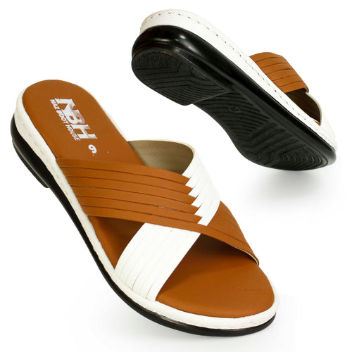 Dual Color Stylish Slippers For Women | Soft Sole & Modern Design - [4007-NBH-36/41]