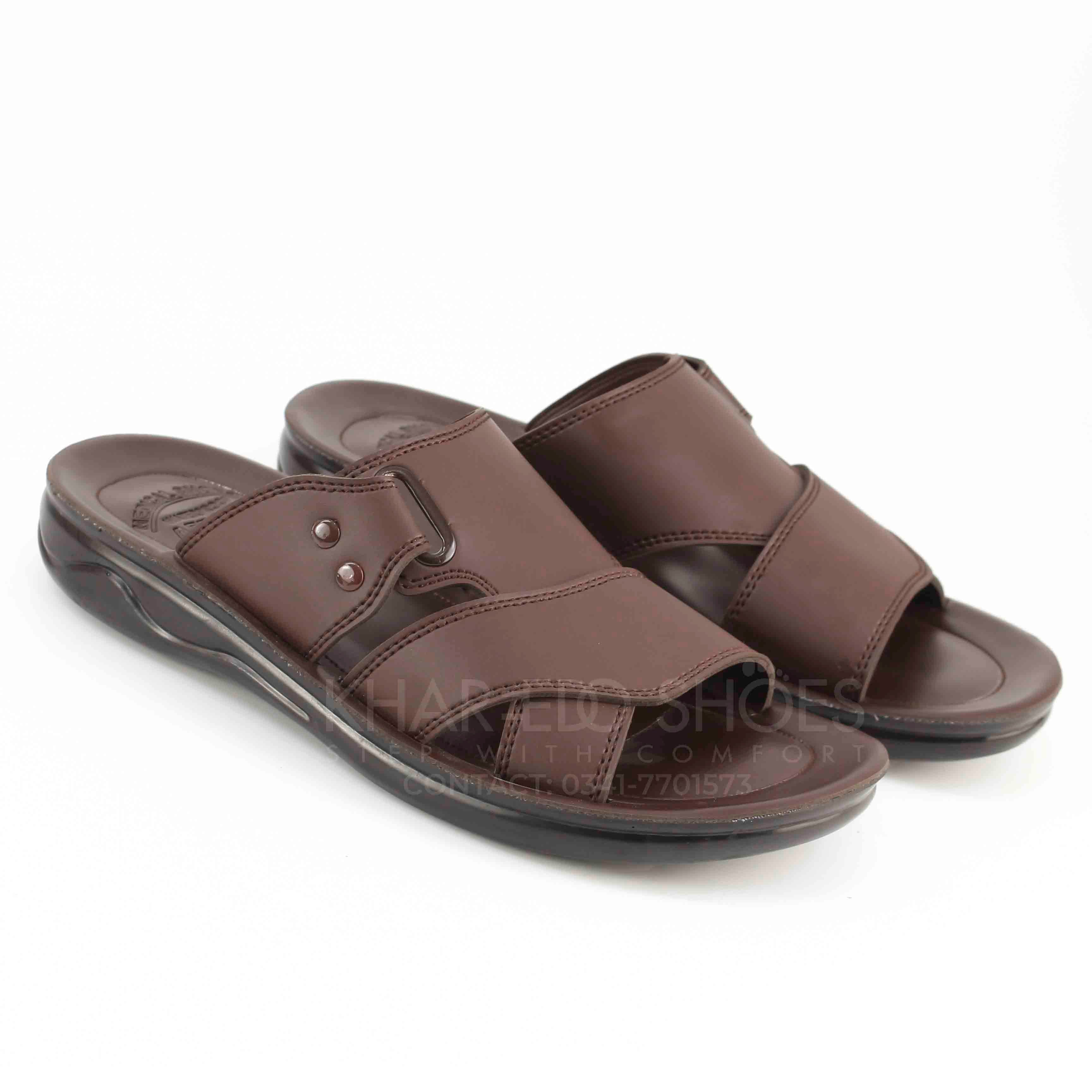 Mens Slippers Non Slip Buckle Strap Comfortable Chappal For Boys