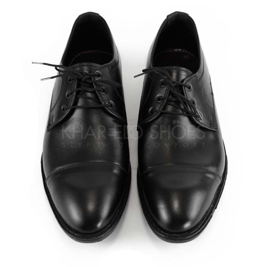 Buy Leather Upper Men's Formal Lace-Up Shoes - Oxfard Shape in Rubber Sole