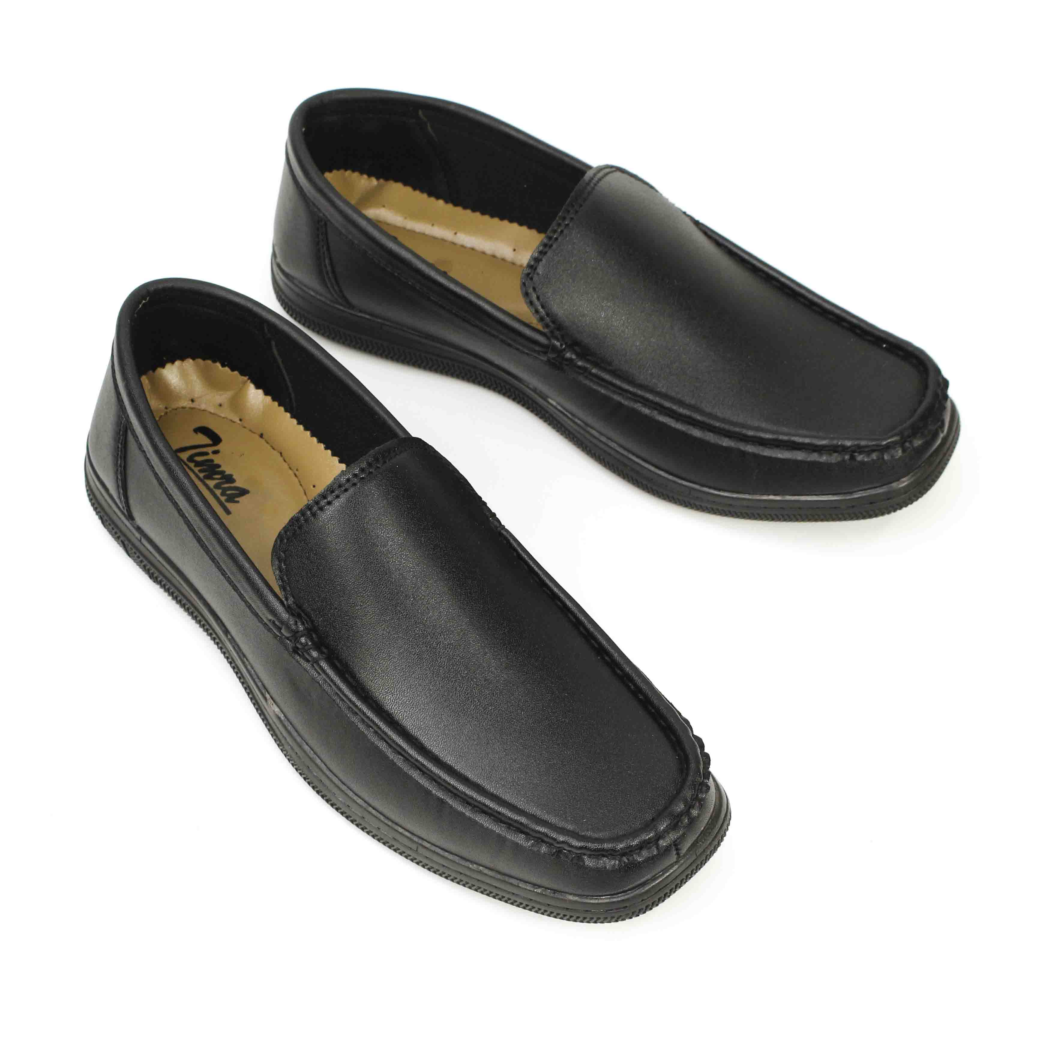 Mens Leather Formal Non Slip Loafer Shoes For Boys