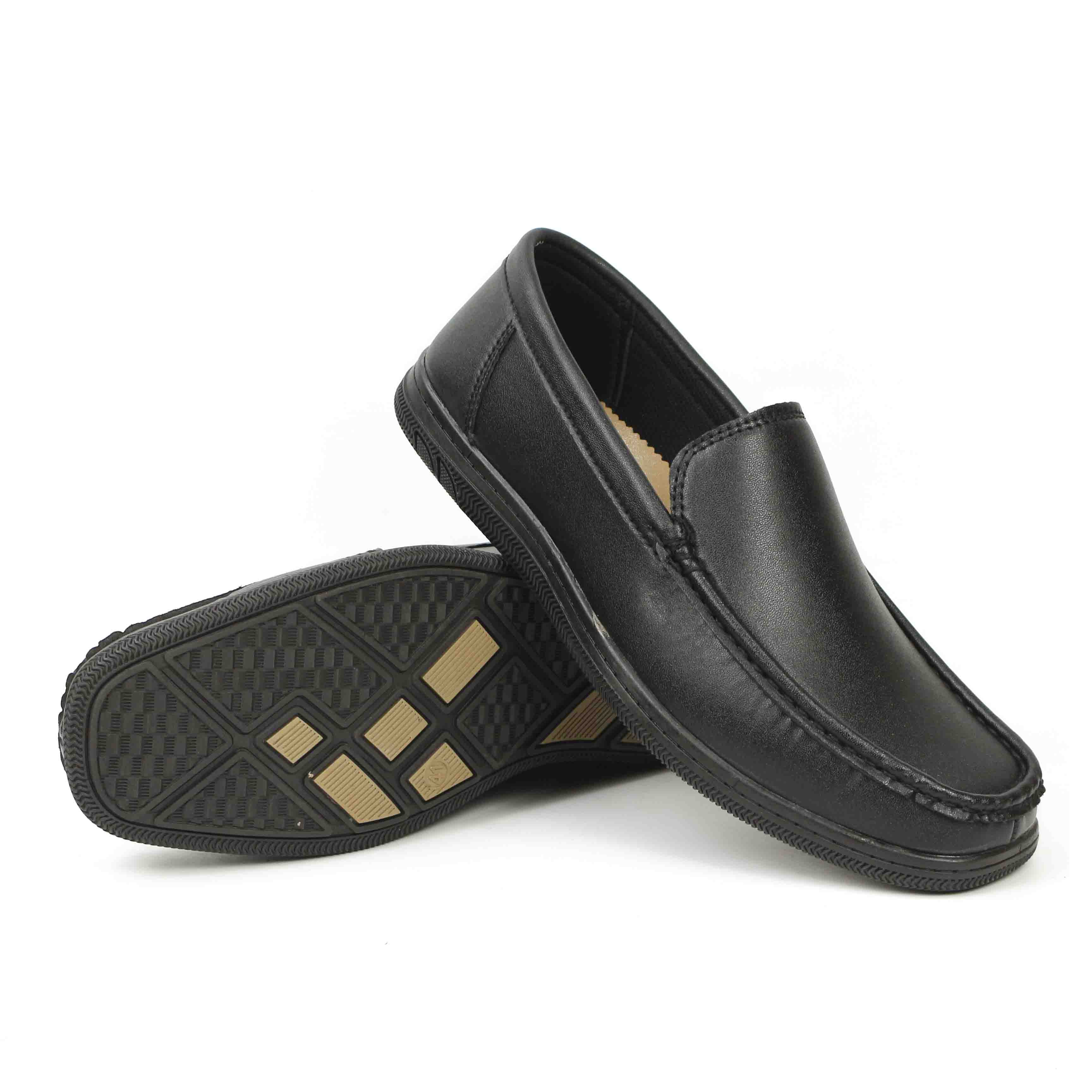 Mens Leather Formal Non Slip Loafer Shoes For Boys