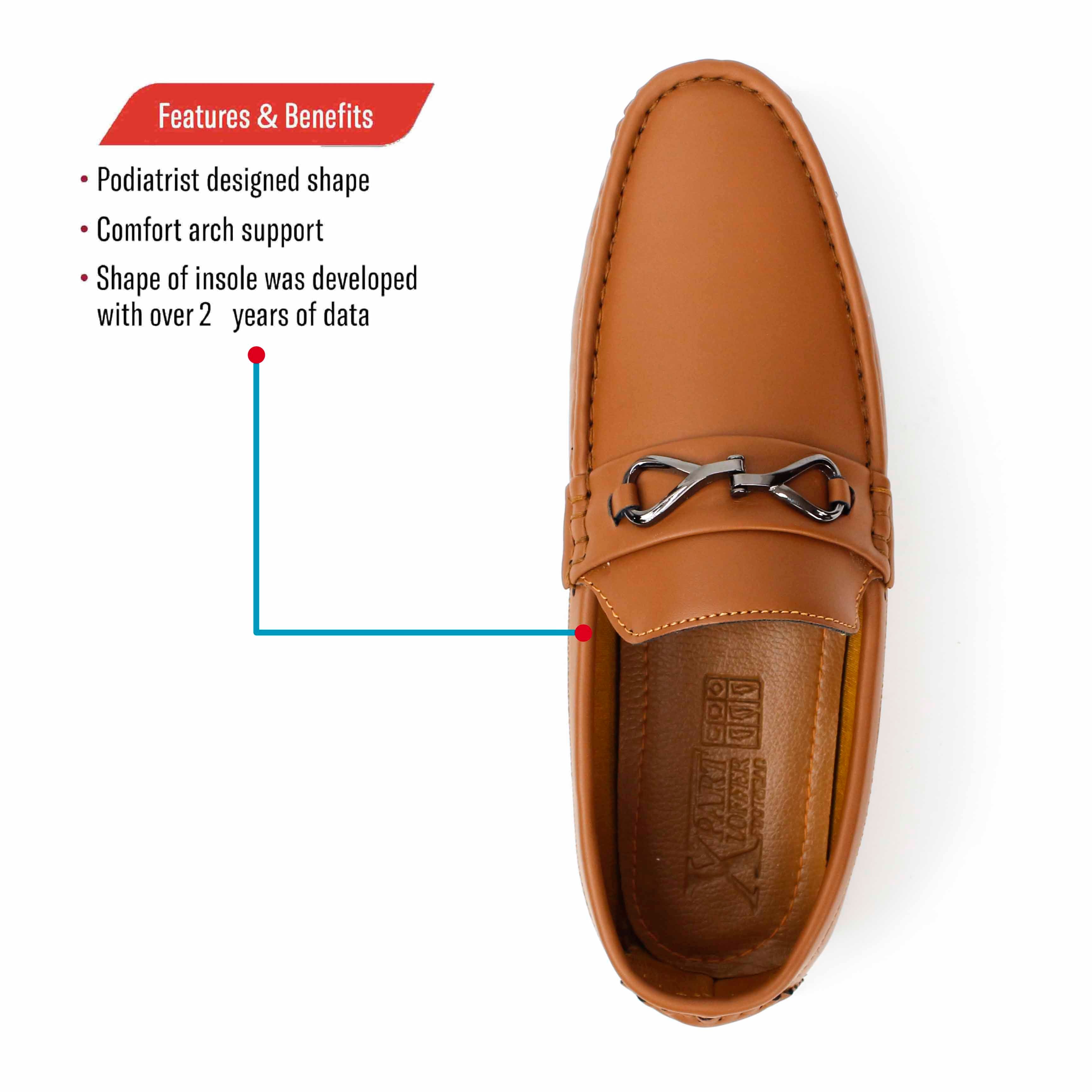 Buy Loafers for Men - Buckle Detail | Slip-On Formal Shoes