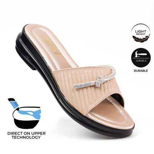 Elegant Knot-Detail Women’s Slide Sandals | Slippers For Ladies - [454-36/41]