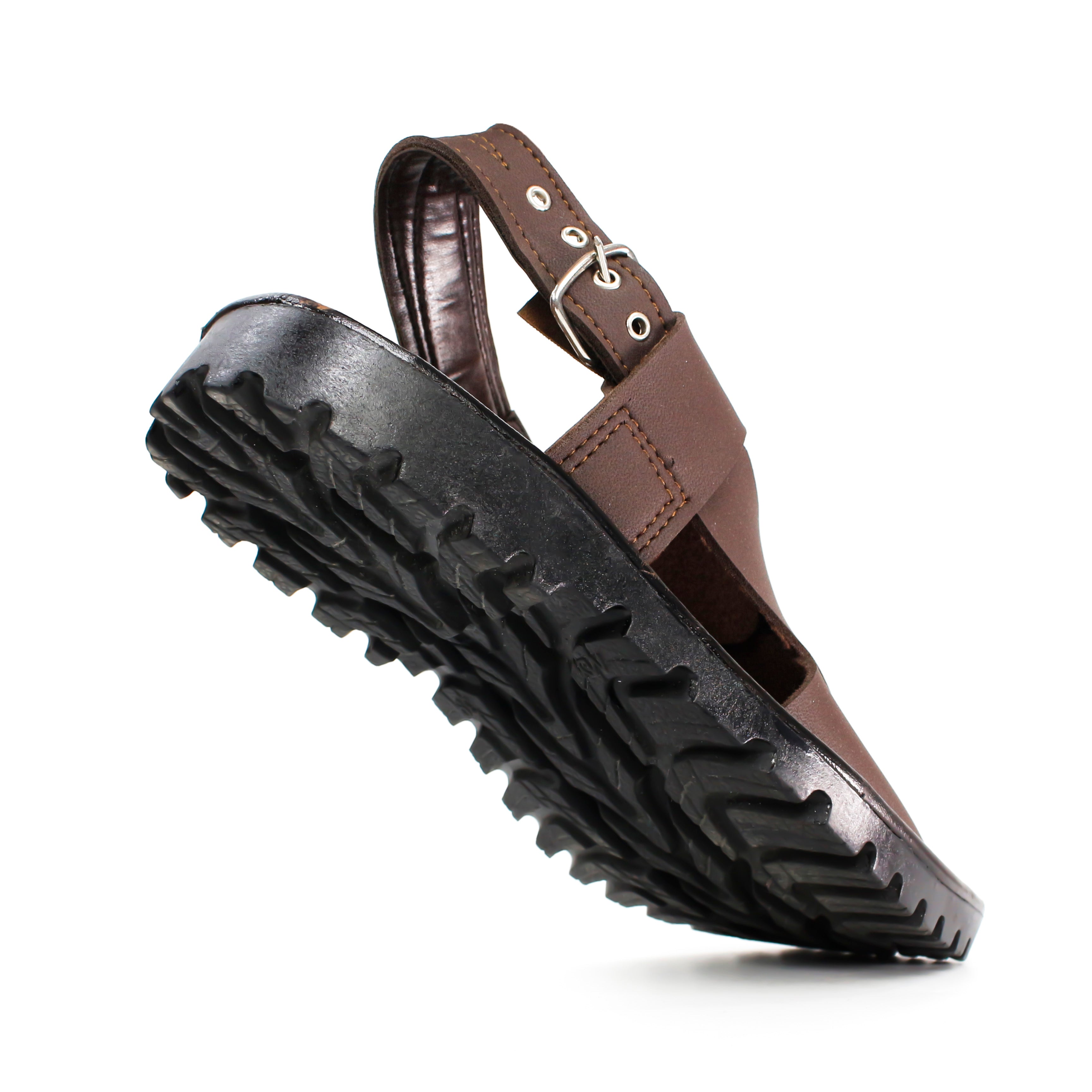 Buy Kaptaan Peshawari Sandals for Men - Cross-Strap Design with Adjustable Buckle