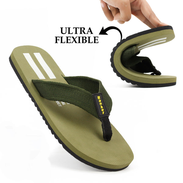 Ranker Men's Flip Flop Slippers – Durable & Comfortable Footwear for Daily Use - [BR511-39/44]