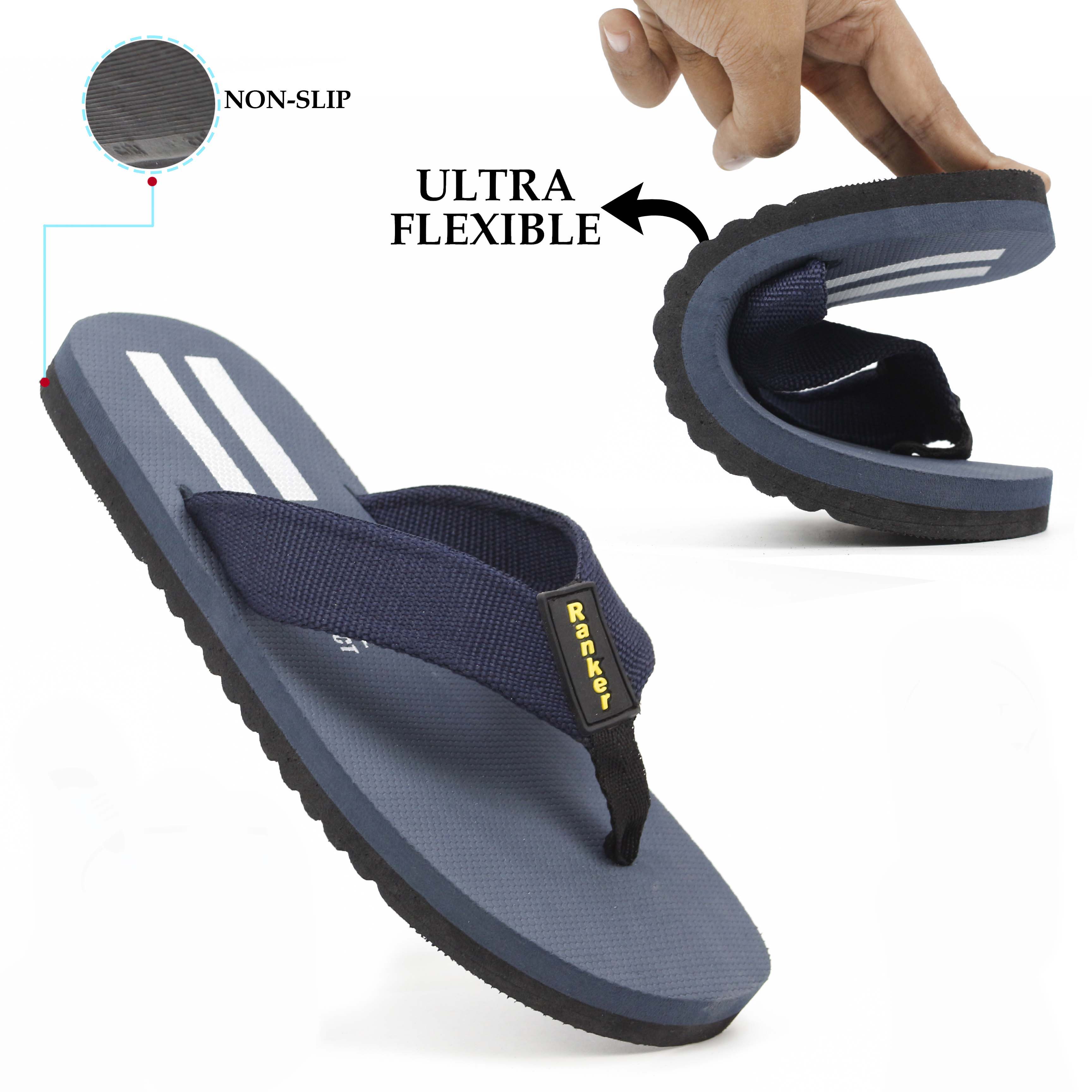 Buy Ranker Flip-Flop Slippers | Imported Material Chappal For Men.