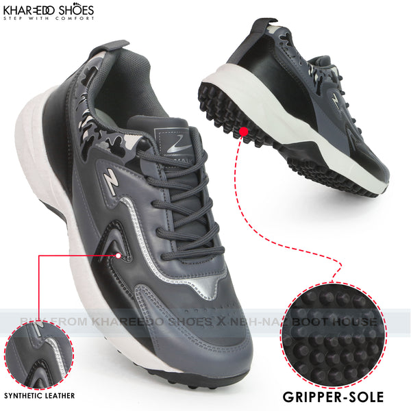 Jogger Shoes For Men | Men's Laced Gripper Sneakers - [4339-40/45]