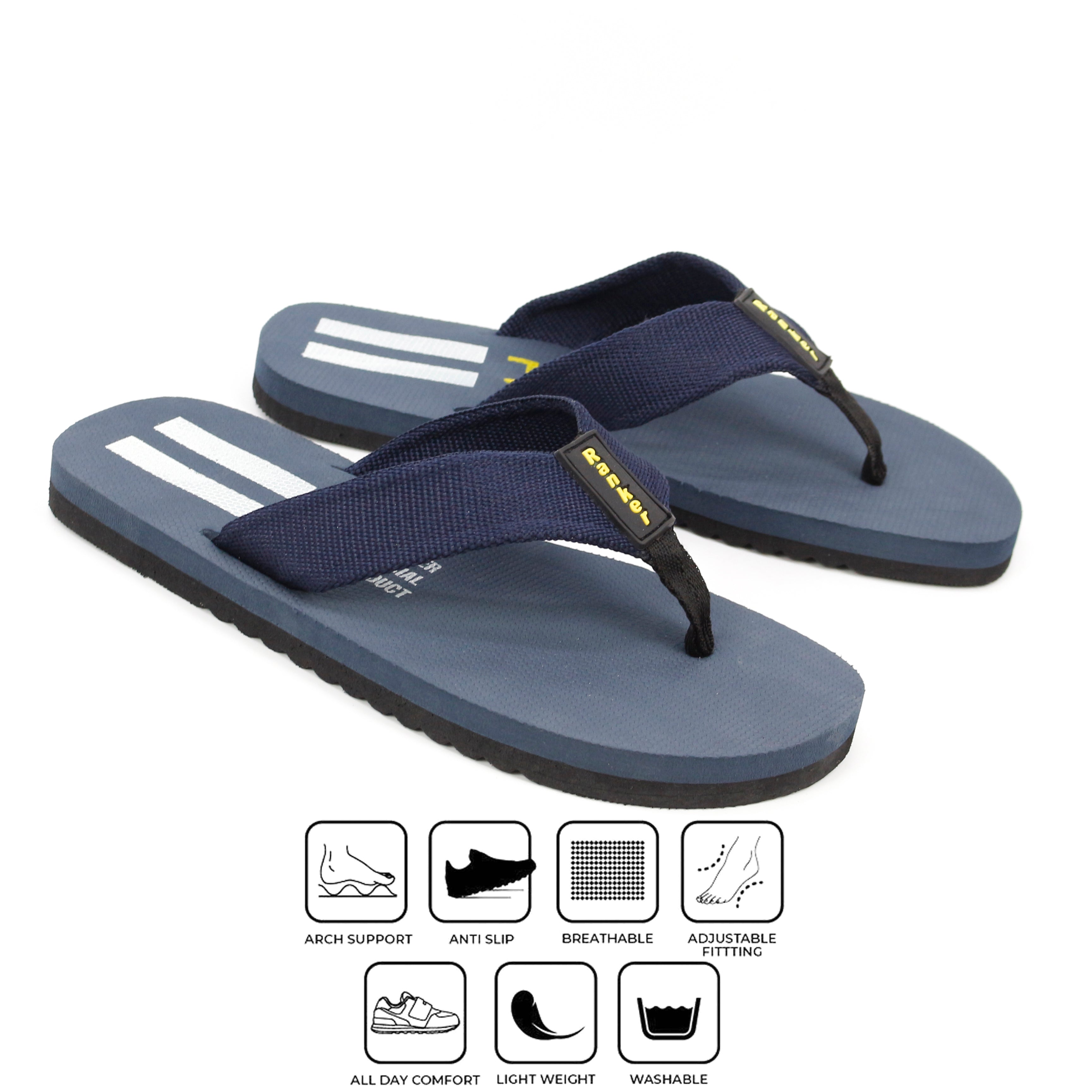 Buy Ranker Flip-Flop Slippers | Imported Material Chappal For Men.