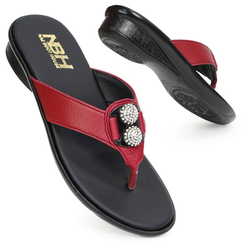 Buckled V-Strap fancy & Comfy Slipper For Women- [343-36/41]