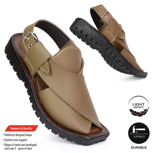 Kaptaan Peshawari For Men | Men's Peshawari Chappal - [919-39/44]