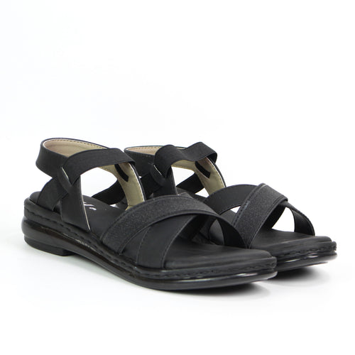 Glitter Cross Strap Comfy Sandals For Women  - [697-36/41]