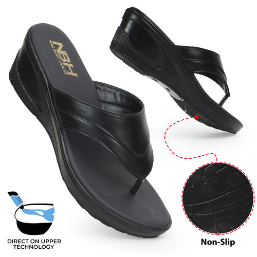 Slippers For Women | 2 Inch Heeled Softy Slippers For Ladies - [382-36/41]