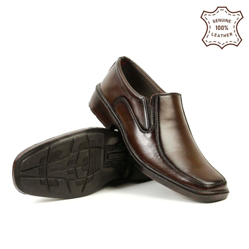Buy Cow Leather Formal Shoes In 39/47 | Available In XL Sizes - [2048-39/47]