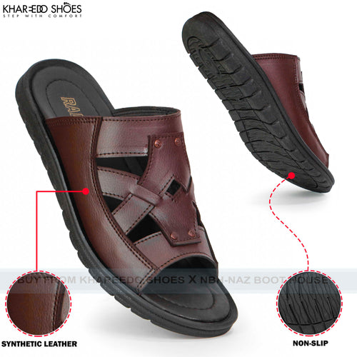 Hand Made Slippers For Men | For Casual And Occasional Wear - [721-42/44]