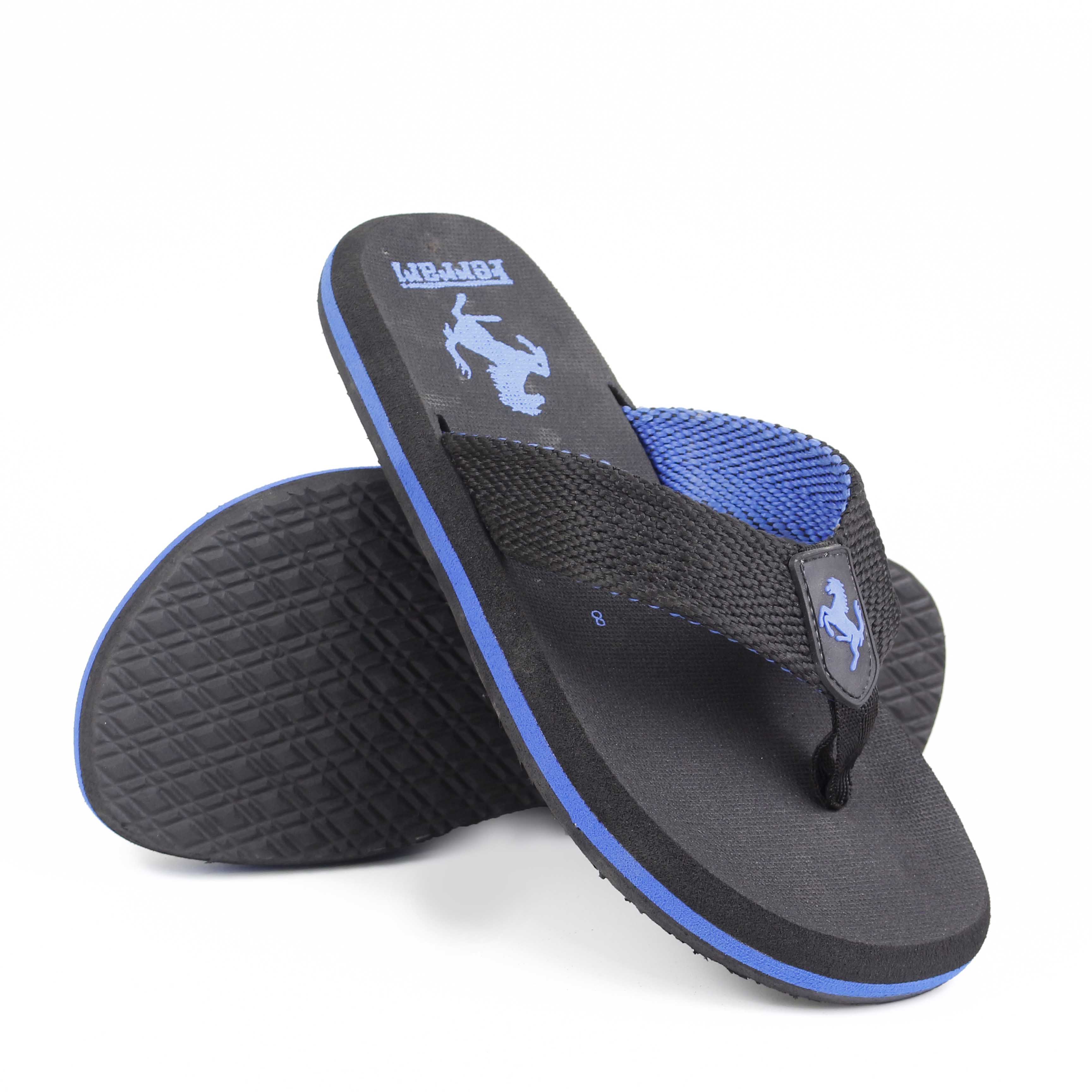 Buy Ferrari Flip-Flop Slippers | Imported Material Chappal For Men.