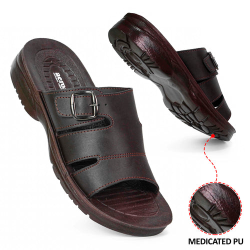Buy Aerosoft 8603 Medicated Slippers For Men By Aerosoft | Slide Slippers For Men [8603-Aerosoft]