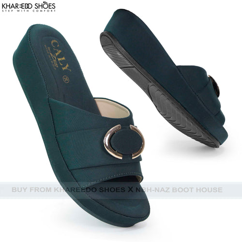 WeWedge Comfy Slippers For Women | Women's Medicated 2.5 Inch Heel Slides - [CALY44-36/41]