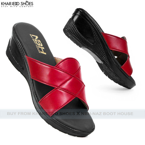 Women Wedge Heel Slippers | Comfortable Daily Wear Footwear - [4503-36/41]