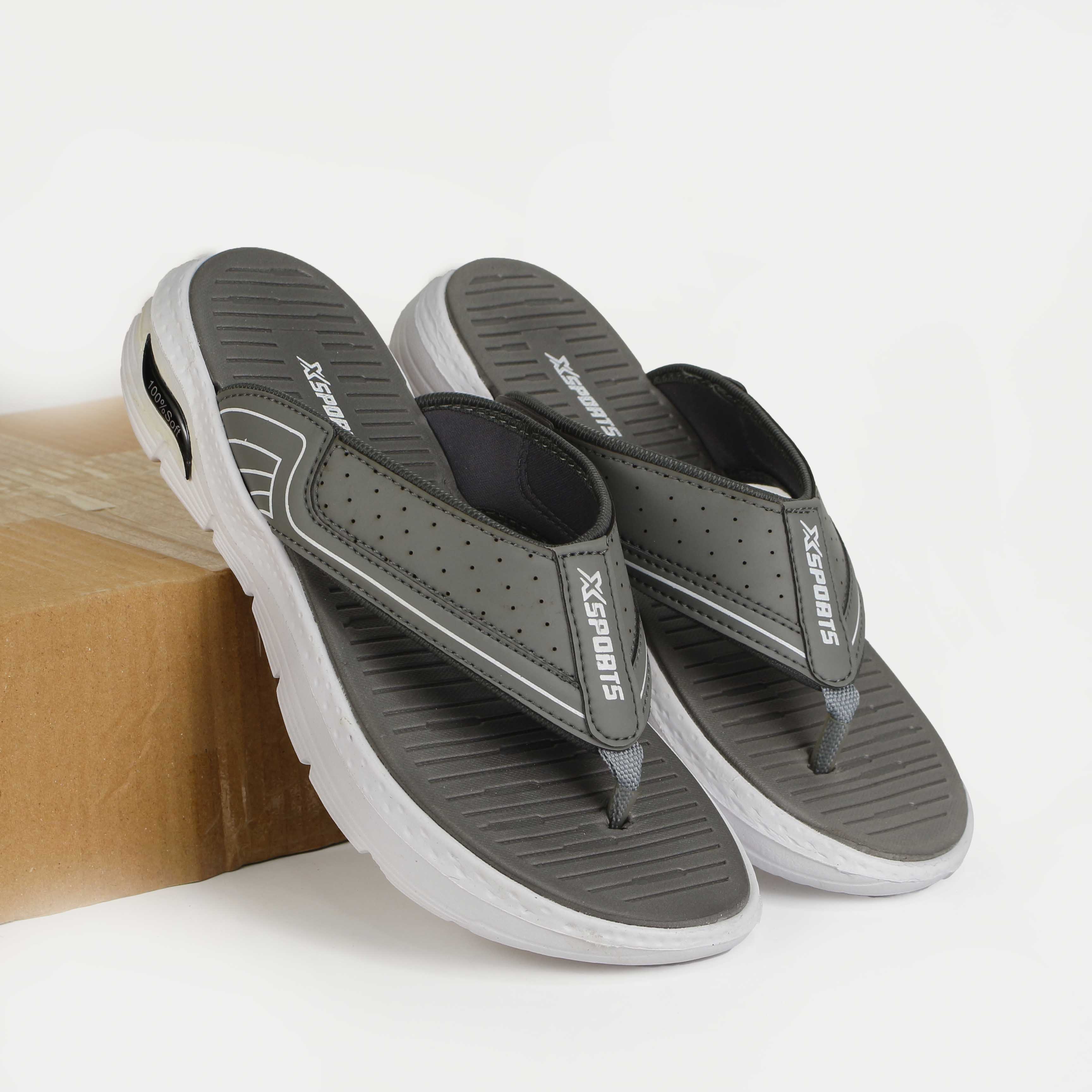 Men's Medicated Flip-Flops | Comfortable Fabric Upper with Synthetic Leather - Stylish & Supportive Casual Wear