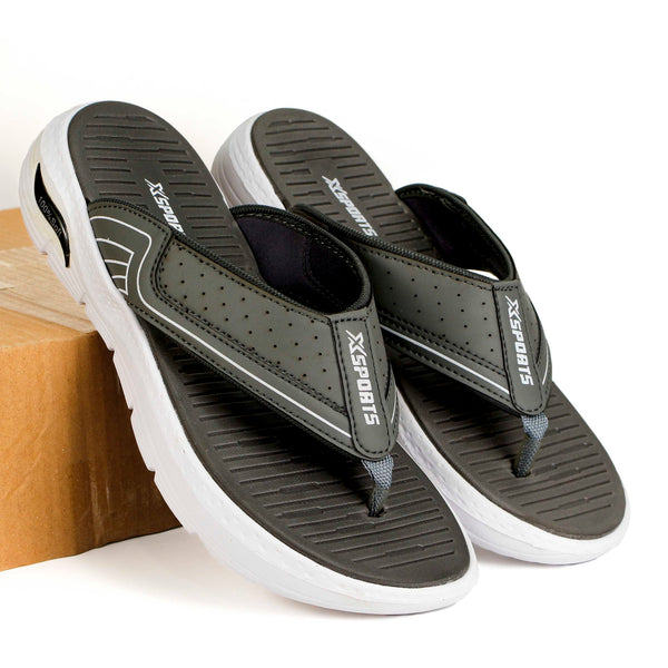 Men's Medicated Flip-Flops | Comfortable Fabric Upper with Synthetic Leather [Si8914-40/44]