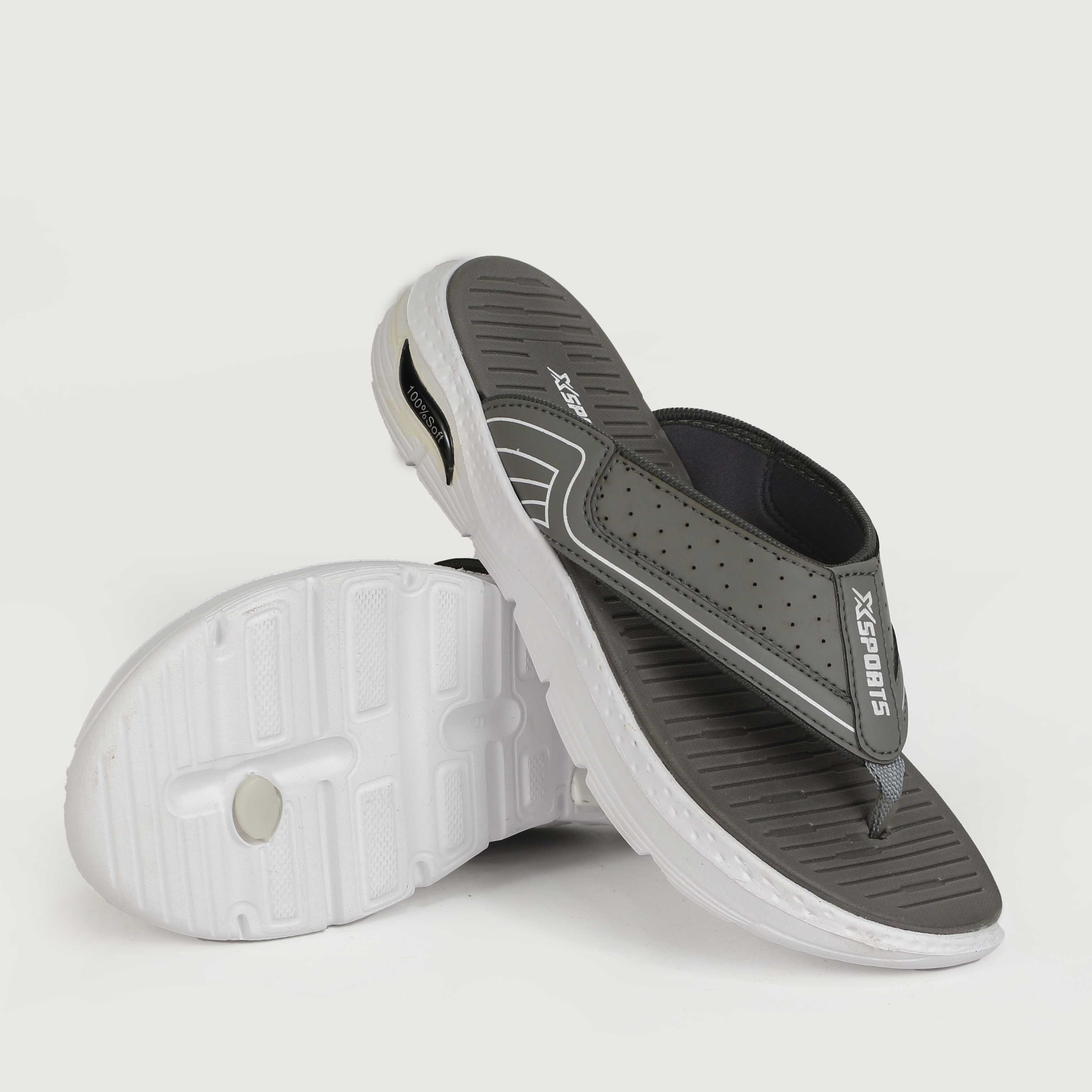 Men's Medicated Flip-Flops | Comfortable Fabric Upper with Synthetic Leather - Stylish & Supportive Casual Wear