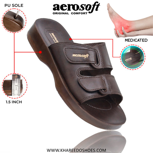 Buy 4811 Medicated Slipper For Men By Aerosoft | Thailand Material Chappal For Men [4811-Aerosoft]