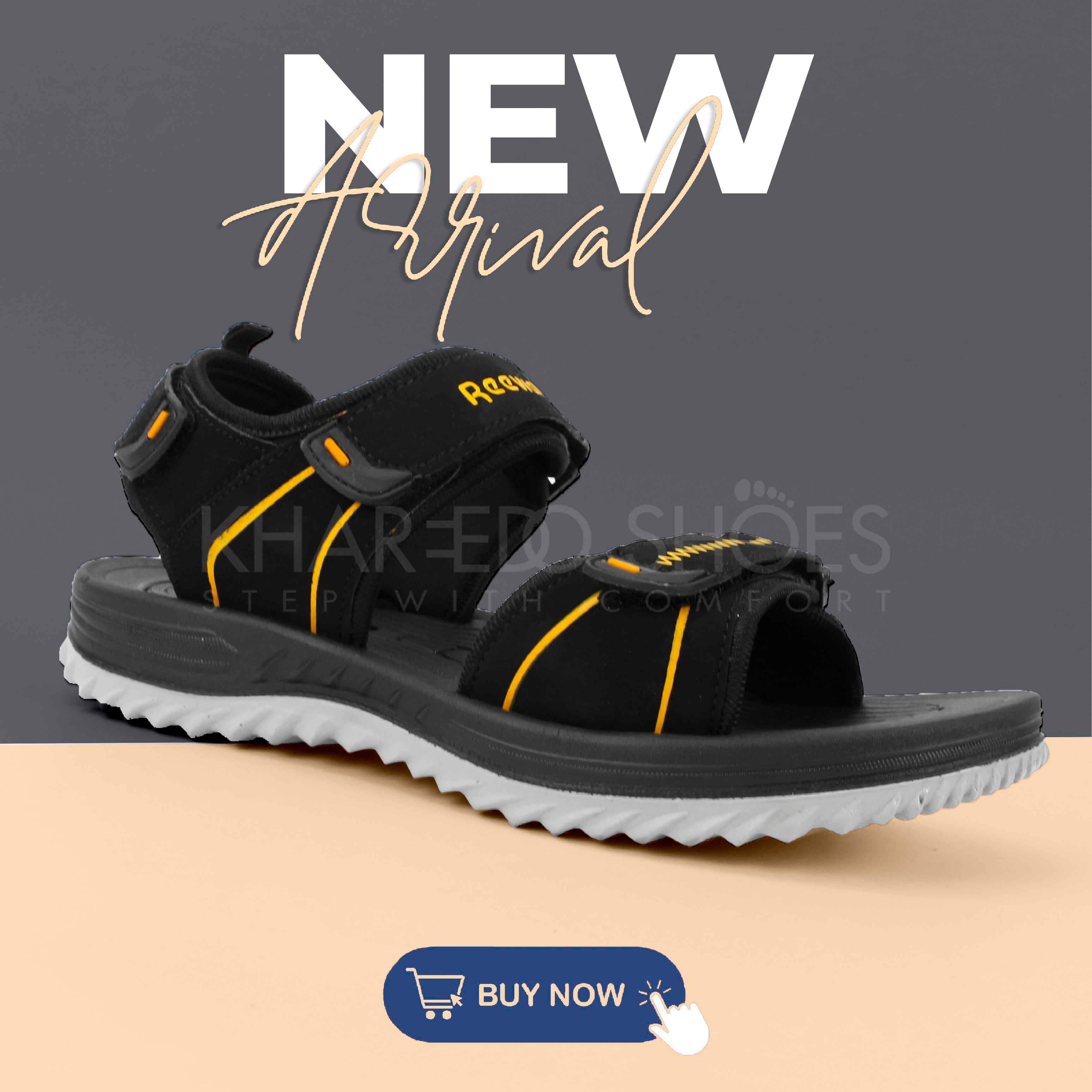 Men's Comfortable And Medicated Sandals - Doule Strap Sandals For Boys