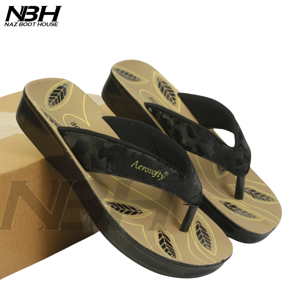 Medicated Comfort Slippers With Arch Support and Synthetic Leather Double Straps Flip Flops